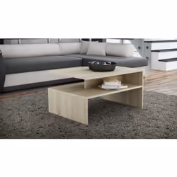 Topeshop ŁAWA BOSTON SONOMA Table à café, latérale et de salon Table basse Forme libre 2 pieds