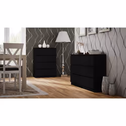 Topeshop M4 CZERŃ Commode