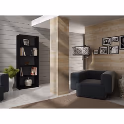Topeshop R60 CZERŃ bibliothèque de bureau