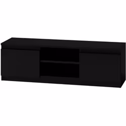 Topeshop RTV120 CZAR, Noir, Tableau à particules, Noir, Tableau à particules, 2 étagères, Noir