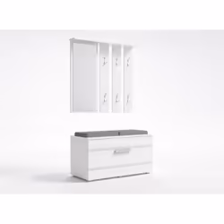 Topeshop GAR OPAL BIEL, Blanc, 1 portes(s), Porte à charnière