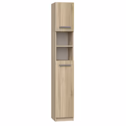Topeshop MARBELA SONOMA, Chêne, Sur pied, 5 étagères, 2 portes(s), Tableau à particules, Mat