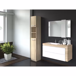 Topeshop MARBELA SONOMA armoire de rangement de salle de bain Chêne