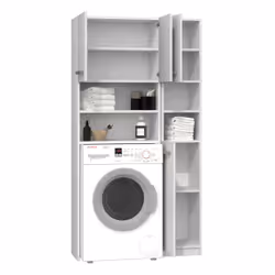Topeshop ZESTAW MARPOL BIEL armoire de rangement de salle de bain Blanc