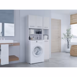 Topeshop ZESTAW MARPOL BIEL armoire de rangement de salle de bain Blanc