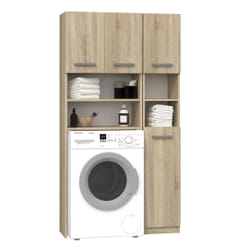 Topeshop ZESTAW MARPOL SON armoire de rangement de salle de bain Chêne