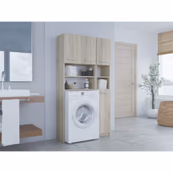 Topeshop ZESTAW MARPOL SON armoire de rangement de salle de bain Chêne