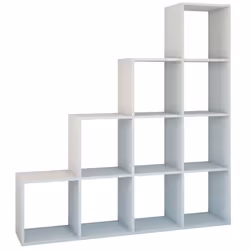 Topeshop STEP BIEL 4X4, Blanc, 10 étagères, Tableau à particules, Tableau à particules, Acrylonitrile-Butadiène-Styrène (ABS) ...