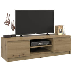 Topeshop RTV120 ARTISAN Support TV et centre de divertissement 2 étagères