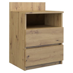 Topeshop M1 ARTISAN Table de nuit et table de chevet Table de nuit / chevet 2 tiroir(s) Chêne