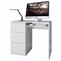 Topeshop LIMA LEWE BIEL MAT, Droit, Forme rectangulaire, Tableau à particules, Jouer, Home office, Bureau, Laminé, Mat