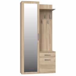 Topeshop GAR DUO SONOMA, Chêne, 2 portes(s), Porte à charnière, 5 étagères, 1 tiroir(s)