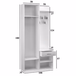 Topeshop GAR DUO SONOMA armoire d’entrée