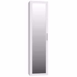 Topeshop DUO SZAFKA BIEL, Blanc, Placard, 2 étagères, 1 portes(s), Blanc, Tableau à particules