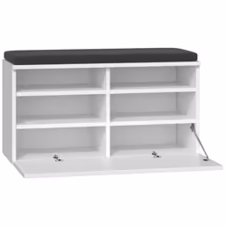 Topeshop RIVA SZAFKA BIEL Organisateur pour chaussures Fermé Blanc