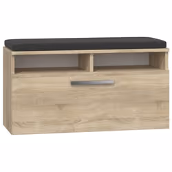 Topeshop RIVA SZAFKA SONOMA, Fermé, Chêne, Tableau à particules, 6 étagères, 850 mm, 460 mm