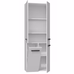 Topeshop NEL 1K DD BIEL armoire de rangement de salle de bain Blanc