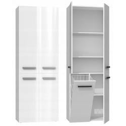 Topeshop NEL 1K DD BPOŁ armoire de rangement de salle de bain Blanc