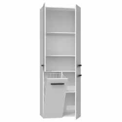 Topeshop NEL 1K DD BPOŁ armoire de rangement de salle de bain Blanc
