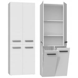Topeshop NEL 2K DD BIEL armoire de rangement de salle de bain Blanc