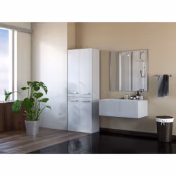 Topeshop NEL 2K DD BPOŁ armoire de rangement de salle de bain Blanc
