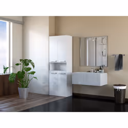 Topeshop NEL 1K DK BIEL armoire de rangement de salle de bain Blanc