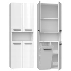 Topeshop NEL 1K DK BPOŁ armoire de rangement de salle de bain Blanc