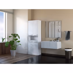 Topeshop NEL 1K DK BPOŁ armoire de rangement de salle de bain Blanc