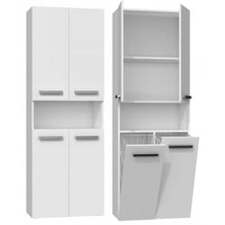 Topeshop NEL 2K DK BIEL armoire de rangement de salle de bain Blanc