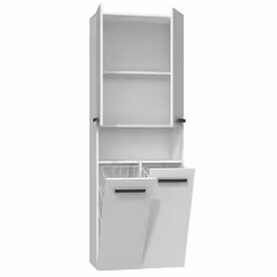 Topeshop NEL 2K DK BPOŁ armoire de rangement de salle de bain Blanc