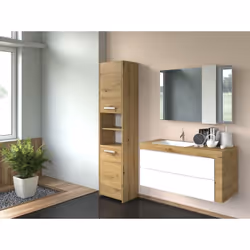 Topeshop S40 ARTISAN armoire de rangement de salle de bain Chêne