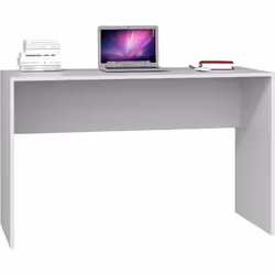 Topeshop BIURKO PLUS BIEL, Droit, Forme rectangulaire, Tableau à particules, Jouer, Home office, Bureau, Laminé, Mat