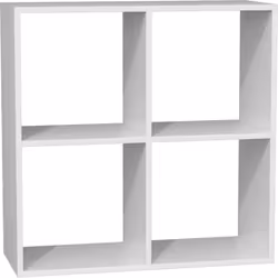 Topeshop MALAX 2X2 BIEL, Blanc, 4 étagères, Tableau à particules, Tableau à particules, Acrylonitrile-Butadiène-Styrène (ABS) ...