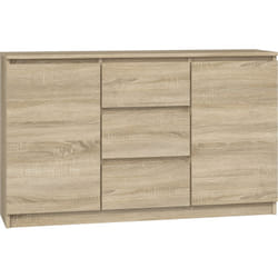Topeshop KOMODA 2D3S DĄB SONOMA Commode