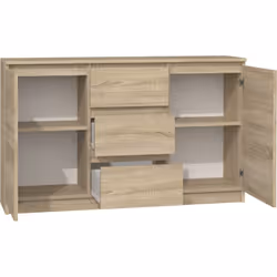 Topeshop KOMODA 2D3S DĄB SONOMA Commode