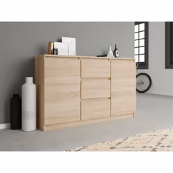 Topeshop KOMODA 2D3S DĄB SONOMA Commode
