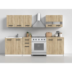 Topeshop KUCHNIA SET SONOMA ensemble de meuble de salle à manger et de cuisine