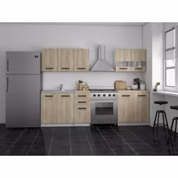 Topeshop KUCHNIA SET SONOMA ensemble de meuble de salle à manger et de cuisine