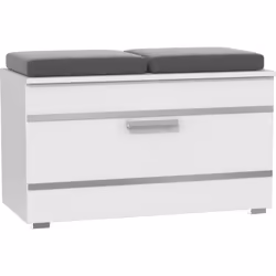 Topeshop OPAL SZAFKA BIEL, Fermé, Blanc, Tableau à particules, 4 étagères, 850 mm, 450 mm