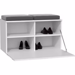 Topeshop OPAL SZAFKA BIEL Organisateur pour chaussures Fermé Blanc