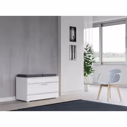 Topeshop OPAL SZAFKA BIEL Organisateur pour chaussures Fermé Blanc