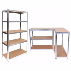 Topeshop REGAŁ G9040 support de stockage d'outils de jardin Autonome Acier galvanisé, Panneaux MDF