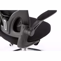 Topeshop FOTEL DORY CZERŃ chaise et fauteuil de bureau Siège rembourré Dossier grillagé