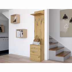Topeshop DUO WIESZAK ARTISAN cintre Chêne