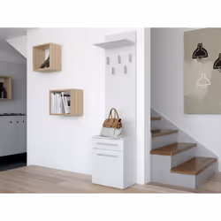 Topeshop DUO WIESZAK BIEL cintre Blanc