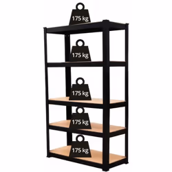 Topeshop REGAŁ P9040 support de stockage d'outils de jardin Autonome Acier galvanisé, Panneaux MDF - Vue supplémentaire 4