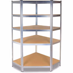 Topeshop REGAŁ GC9030, Autonome/Fixé au mur, 875 kg, Argent, Acier galvanisé, Panneaux MDF, 900 mm, 300 mm
