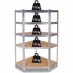 Topeshop REGAŁ GC9030 support de stockage d'outils de jardin Autonome/Fixé au mur Acier galvanisé, Panneaux MDF