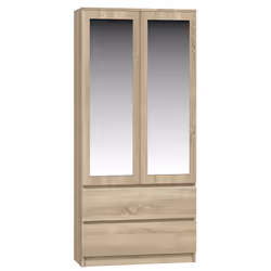 Topeshop SS-90 SON LUS KPL placard et armoire de chambre à coucher 5 étagères 2 portes(s) Chêne