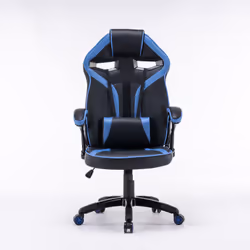 Topeshop FOTEL DRIFT NIEBIESK chaise et fauteuil de bureau Siège rembourré Dossier rembourré